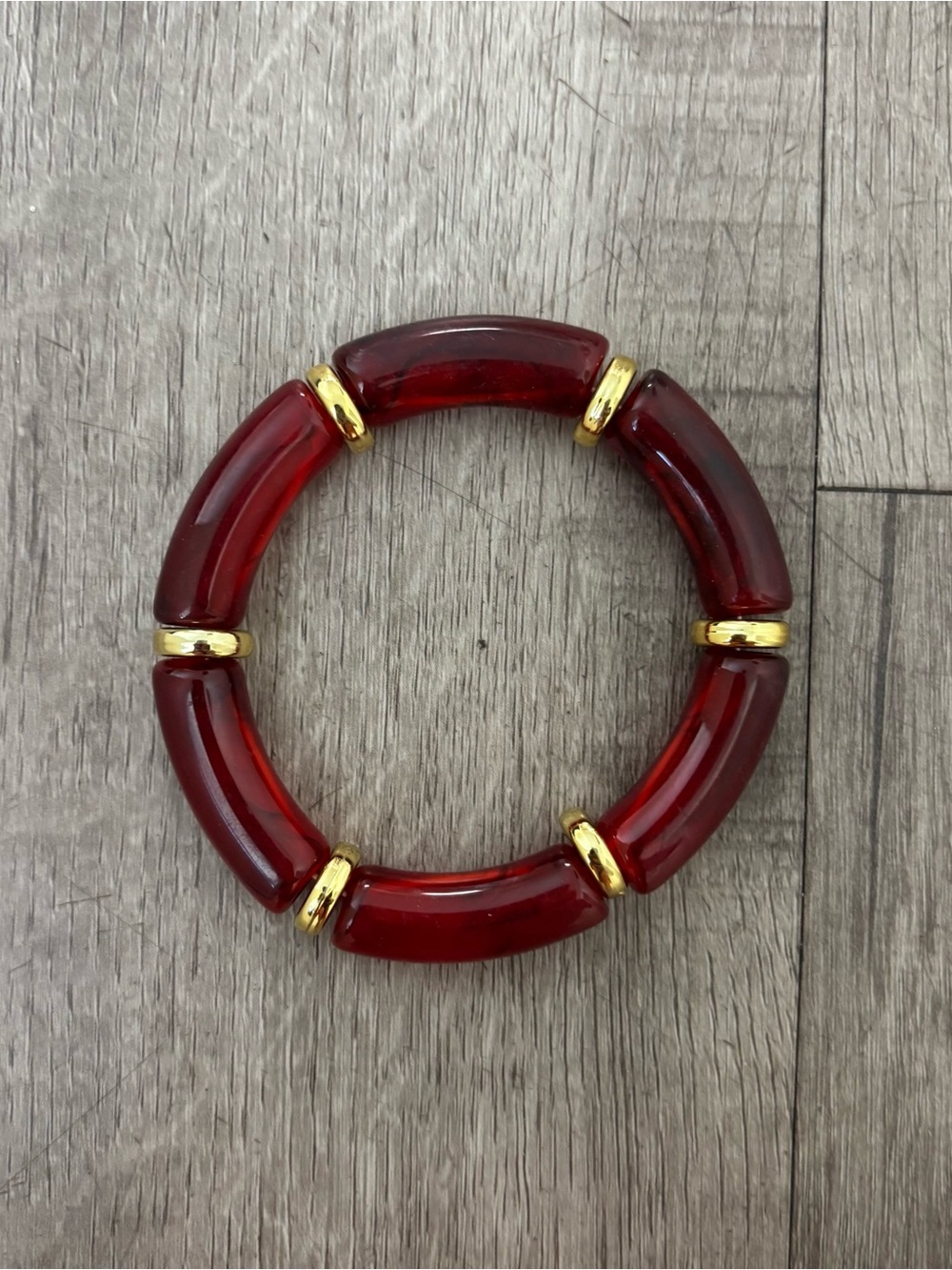 Red Bangle Bracelet